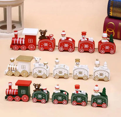 Christmas Ornament Christmas Wooden Train - More To Love