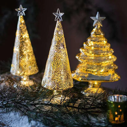 Christmas Tree Ornaments - Glass Holiday Decorations - More To Love